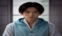 漫画平台研究员林晓薇的工作照，在明亮办公室内专注分析平台数据，专业氛围